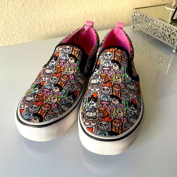 Skechers BOBS “Marley Jr Cat Pack” Slip-On Shoe - Black Multi - Picture 2 of 14